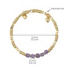 Lauren-Spencer Dainty 18K Gold Plated Beaded Bracelets for Women Stackable
