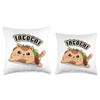Taco Cat Lovers Throw Pillow