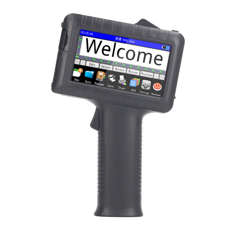Handheld Inkjet Printer HD LED Touch Screen Support Multi Language