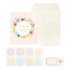 Nakabayashi MBS-101-2 Message Book, Small, Flower, Pink