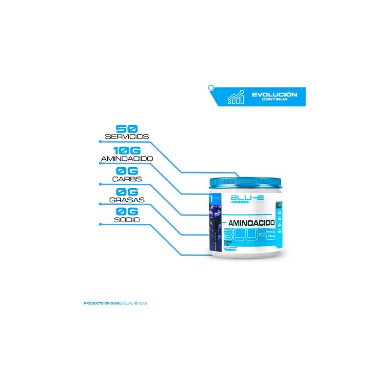 Aminoácidos En Polvo Blue 500g