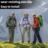 Pack of 4 Nordic Walking Poles, Rubber Buffers, Hiking Poles,