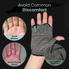 Cycling Gloves (Gray - Half Finger, X-Large)