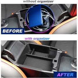 For 2024-2025 Ford Ranger Car Center Armrest Storage Organizer Box Accessories