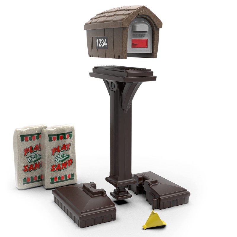 Dig-Free Easy Up Home Mailbox, Sandstone, Made in The USA