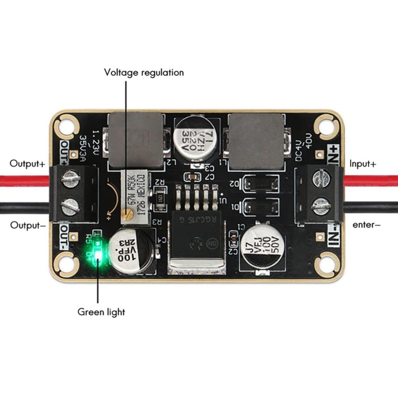 DollaTek DC-DC Adjustable Step-Down Power Supply Module V2.1 ADJ DC