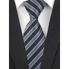 Secdtie Men's Striped Jacquard Woven Silk Tie Formal Suit Necktie