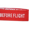 DayCount - Llavero bordado con texto en inglés"Remove before flight"