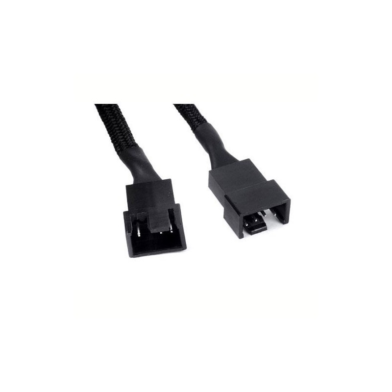 JBtek All Black Sleeved PWM Fan Splitter Cable 1 to