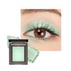Green Glitter Eyeshadow Palette, Metallic Shimmer Single Eye Shadow Palette