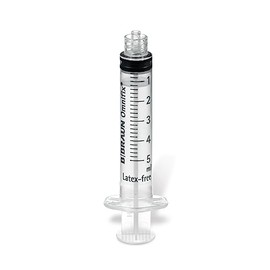 Omnifix 5 ml I 3-Piece Disposable Syringes with Luer Lock Attachment I Pack of 100