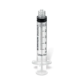Omnifix 5 ml I 3-Piece Disposable Syringes with Luer Lock Attachment I Pack of 100