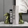 jinhuoba Decorative Bookends Chess Bookends, AENEOUS Heavy Book Ends Supports,