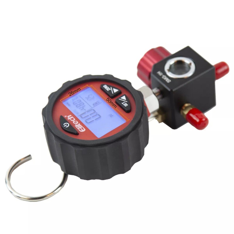 Elitech SMG-1H Refrigeration HVAC Digital Pressure Gauge Single Manifold Gauge