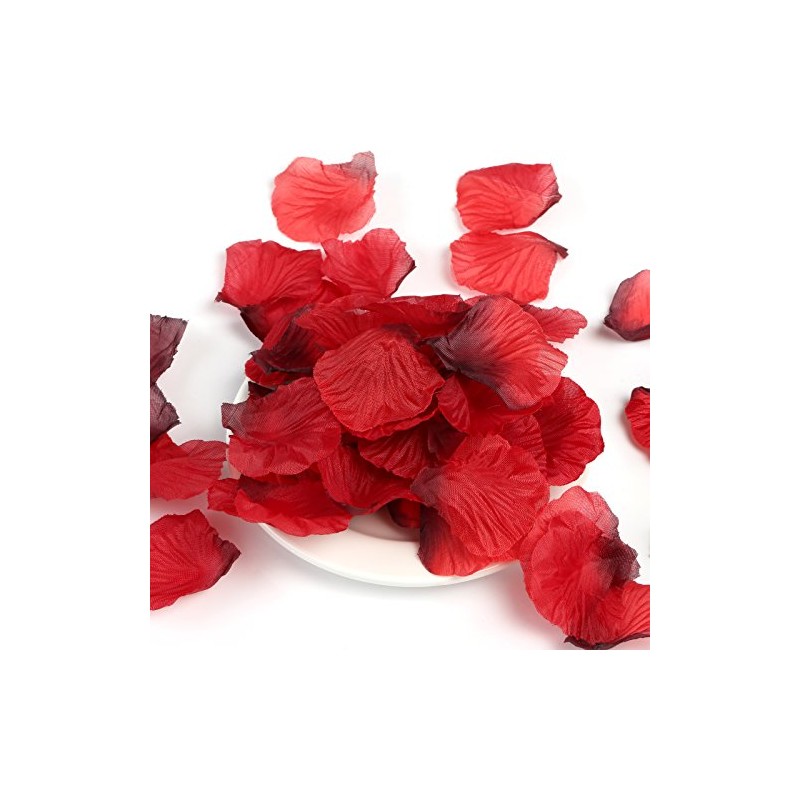 Naler 2000 Pétalos de Rosa de Seda Artificial Rojos para