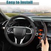 West Llama 3PCS Leather Auto Steering Wheel Cover for 99%