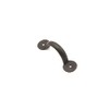 Infinity Decor 4" Hand Forged Wrought Iron Blacksmith D Pull