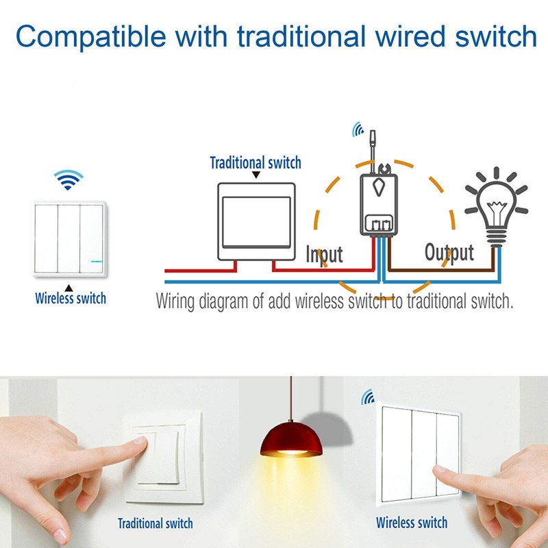 NineLeaf Wireless Remote Control Outlet Light Switch Smaller Version with