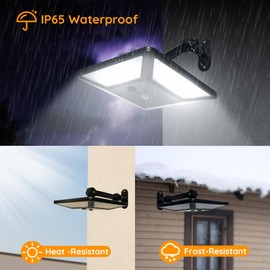 Solar Light Indoor Outdoor with Motion Sensor, 320LED Solar Shed Light/Remote/Timer/4 Lighting Modes, 3600LM Solar Pendant Light for Shed Barn Patio Chicken Coop Gazebo Garage