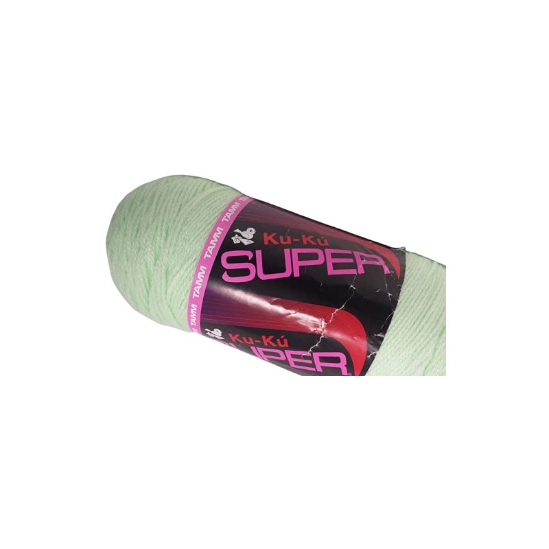 Estambre Kuku Super marca Tamm, madeja de 200 gramos (Menta)