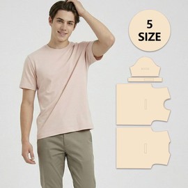 Patrones de costura para camisetas de hombre en múltiples tallas, kit de costura para principiantes, regalo para entusiastas de la costura. El kit incluye tutoriales paso a paso a todo color de alta