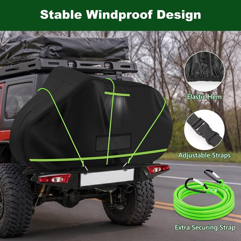 CEMOFE Bike Cover for Transport 2 Bikes on Rack, Waterproof