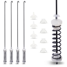 For Whirlpool WTW5000DW0 WTW5000DW1 WTW5000DW3 WTW5000DW2 Washer Suspension Rod (4PCS) Replaces For Maytag MVWX655DW1 MVWC565FW2 MVWC565FW0 MVWC565FW1 MVWC555DW1 MVWX655DW0 MVWX655DW2 MVWC555DW0