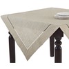 SARO LIFESTYLE 731.N40S (1 Piece) Toscana Square Tablecloth, 40", Natural