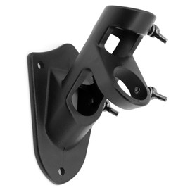 ShawFly Flagpole Bracket Wall Mount Aluminum Alloy 45 or 90 Degree Flagpole Bracket with Screws Can Be Used Outdoor Garden (Black)