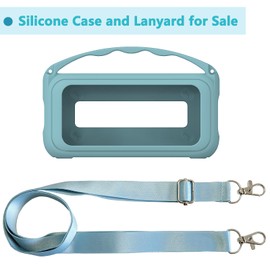 Silicone Cover Case for Soundcore Motion 300 Wireless Hi-Res Portable Speaker, Protective Holder Skin for Motion 300 Speaker Case Accessories (Blue)