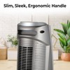Comfort Zone 1,500W Ceramic Tower Space Heater with Remote, Backlit