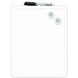 Board Dudes 11" x 14" Plastic Framed Magnetic Dry Erase Board Includes 1 Marker and Magnet (DDD49)