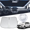 Unbranded Windshield Foldable Sunshade SUV Window Sun Visor Custom For