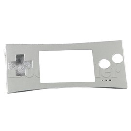 XBERSTAR Ersatz-Frontplatte für Gameboy Micro GBM Controller Frontabdeckung (Silber)