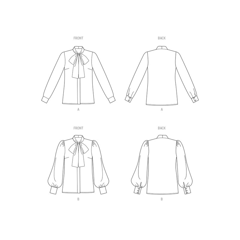 Vogue V1973H5 Misses' Blouse H5 (6-8-10-12-14)