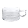 Hirota Glass MO-15C Cup Saucer, Clear, 6.8 fl oz (200