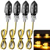 LOPHE Pack of 4 LED Motorcycle Indicators, 12 V Motorcycle