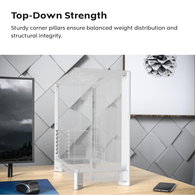 MONTECH HS02, ATX Mid-Tower PC Case, Gaming PC, High-Airflow, Reversible