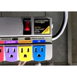 Monster Power HT700 Home Theatre PowerCenter Surge Protector Outlet