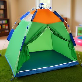 Children's Tent, Car Type, For Indoor and Outdoor Use, Camping Tent, Pretend Play, Educational Toy, Parent-Child Play, Ball Pool, Storage Bag Included, One-Touch Open/Close, Children's Playhouse, Foldable, Stylish, Indoor and Outdoor Play Equipment, Boys, Girls, Toys, Party Gift, Gift (One-Touch Tent)