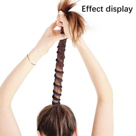 Thoquene Pack of 2 Original Hair Bobbles Black and Red Hair Ties