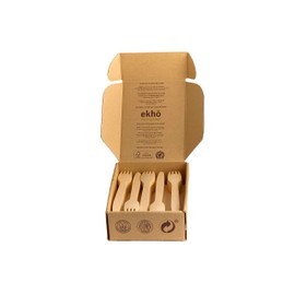 ekhõ The Wood Way! Eco Friendly, Sustainable, Biodegradable and Compostable (100 Forks)
