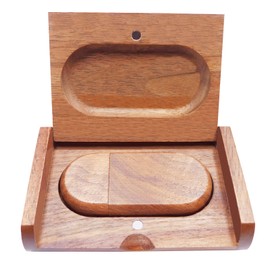 Wooden USB Flash Drives PENDRIVE Thumb Drives U Disk Memory Sticks for Birthday Business Valentine's Day Present (Walnut USB3.0 128GB)