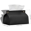 Leather Tissue Box Cover Holder, 1Pc Modern PU Leather Rectangular