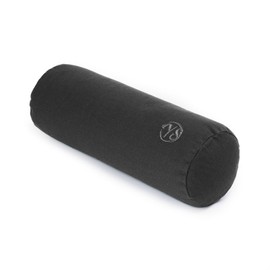 Yoga Studio Organic Buckwheat Mini Bolster Perfect for Yoga and Back Stretching 32x12cm (Graphite Grey)