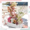 Dandat 4 Set Wood Boxes for Centerpieces 12x4 Inch Rectangle