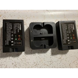 Lesaps 2 Pack Rechargeable Battery with charger for Ring camera Doorbell 2/3/4/3 plus