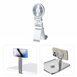 Airplane Smartphone Stand MagSafe Compatible with SIM Pin: For Travel, Smartphone Holder, Magnet, Cell Phone Holder, Foldable, Tripod, Smartphone Stand, 360 Degree Adjustment, Compact, Convenient