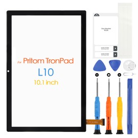 Digitizer for Pritom TronPad L10 10.1 inch Touch Screen Replacement for Pritom TronPad L10 Touchscreen Front Touch Glass Panel with Repair Tools (not LCD Display)