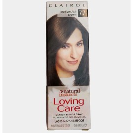Clairol 2008 Clairol Natural Instincts Loving Care MEDIUM ASH Brown 77 Non Permanent HTF